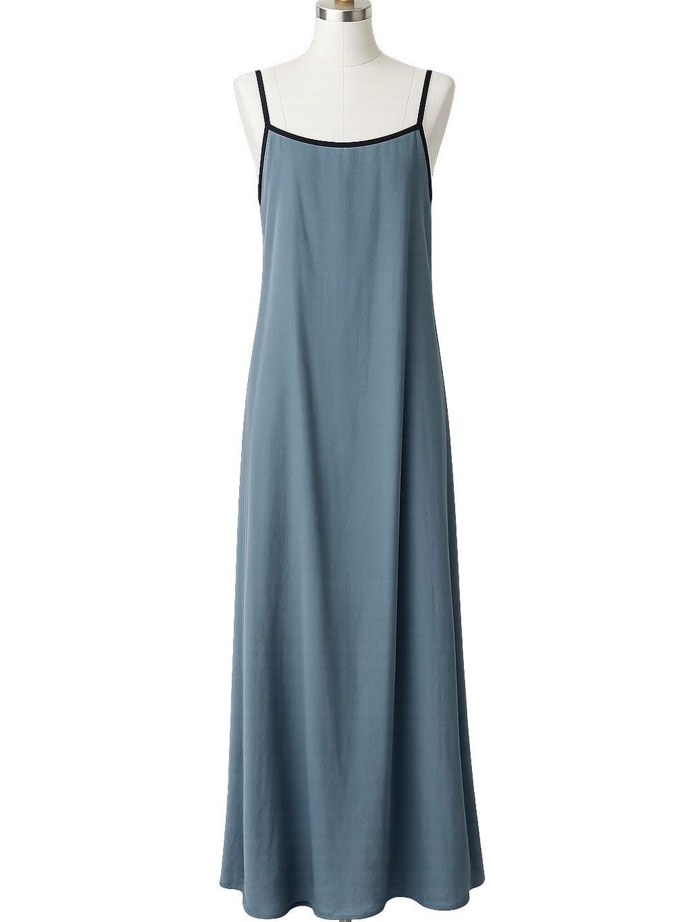Shy Velvet Teal Maxi Dress Pockets Sleeveless Flowy A-Line S Coastal Cottagecore